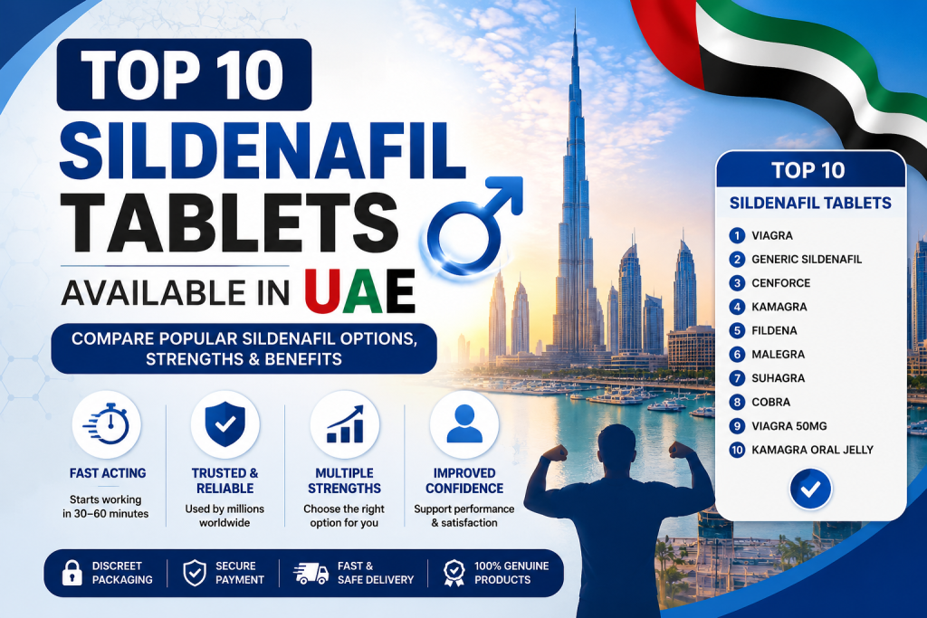 Top 10 Sildenafil Tablets Available in UAE Comparison Guide